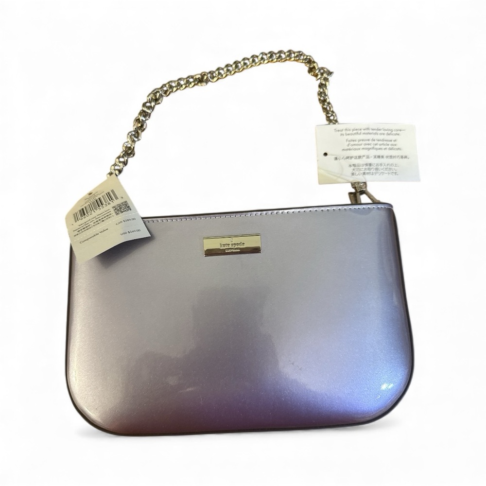 Kate Spade Lilly Pochette – Candied Lilac Patent – NWT
